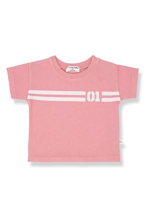 T-shirt in cotone rosa 1+IN THE FAMILY KIDS | POLLENSASTRAWBERRY